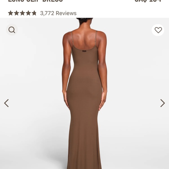 SKIMS 2X Soft Lounge Long Slip Dress - Picture 3 of 3